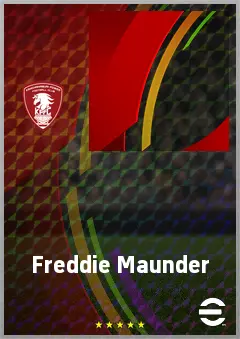 Freddie Maunder eFootball 2026 player card, 55 OVR RWF