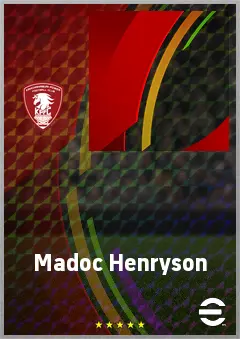 Madoc Henryson eFootball 2026 player card, 55 OVR LWF