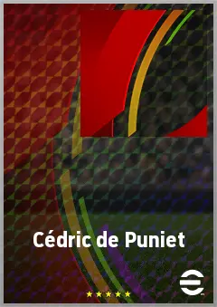 Cédric de Puniet eFootball 2026 player card, 68 OVR LWF