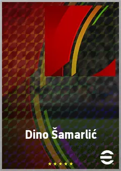 Dino Šamarlić eFootball 2026 player card, 71 OVR CMF