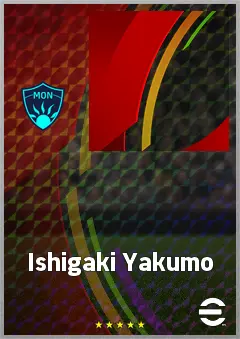 Ishigaki Yakumo eFootball 2026 player card, 68 OVR DMF