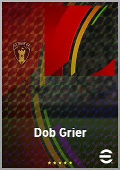 Dob Grier eFootball 2026 player card, 70 OVR CB