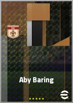Aby Baring eFootball 2026 player card, 70 OVR AMF
