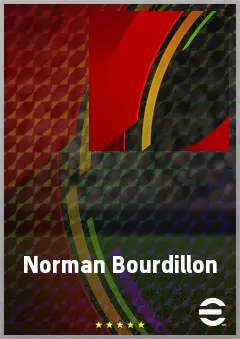 Norman Bourdillon eFootball 2026 player card, 74 OVR RB