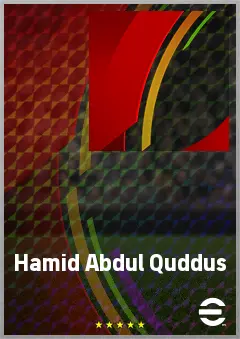 Hamid Abdul Quddus eFootball 2026 player card, 65 OVR LWF