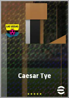 Caesar Tye eFootball 2026 player card, 67 OVR CMF