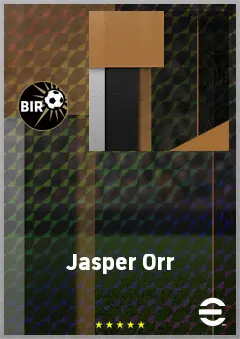 Jasper Orr eFootball 2026 player card, 69 OVR CB