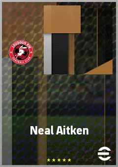 Neal Aitken eFootball 2026 player card, 68 OVR LB