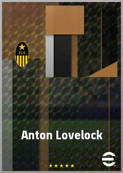 Anton Lovelock eFootball 2026 player card, 69 OVR CMF