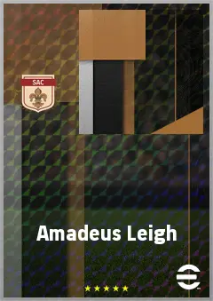 Amadeus Leigh eFootball 2026 player card, 68 OVR CF