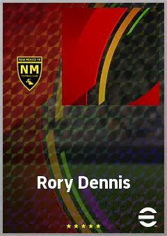 Rory Dennis eFootball 2026 player card, 67 OVR LWF