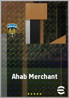 Ahab Merchant eFootball 2026 player card, 70 OVR RB