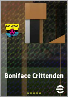 Boniface Crittenden eFootball 2026 player card, 69 OVR CF