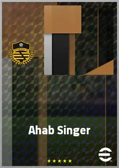 Ahab Singer eFootball 2026 player card, 70 OVR CMF