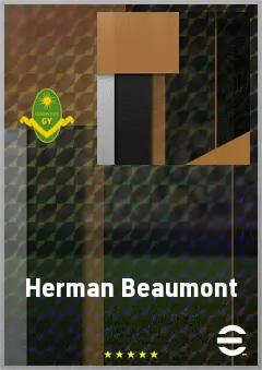 Herman Beaumont eFootball 2026 player card, 70 OVR LWF
