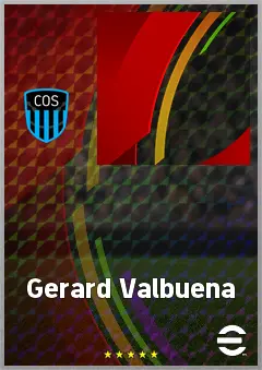 Gerard Valbuena eFootball 2026 player card, 68 OVR CF