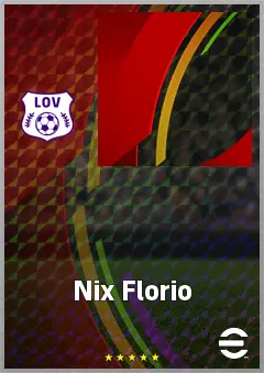 Nix Florio eFootball 2026 player card, 69 OVR CMF