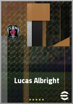 Lucas Albright eFootball 2026 player card, 69 OVR CB