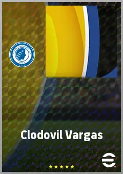 Clodovil Vargas eFootball 2026 player card, 57 OVR RMF