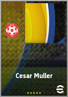 Cesar Muller eFootball 2026 player card, 58 OVR CMF