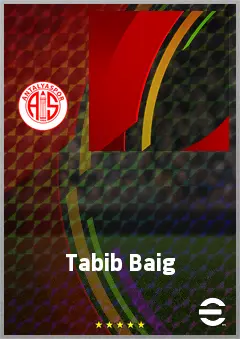 Tabib Baig eFootball 2026 player card, 54 OVR CB