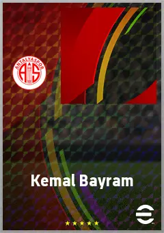 Kemal Bayram eFootball 2026 player card, 57 OVR RMF
