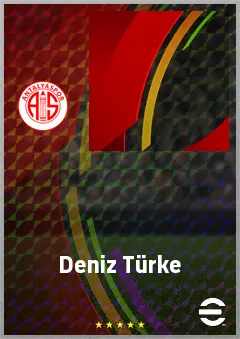Deniz Türke eFootball 2026 player card, 57 OVR LMF