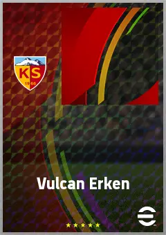 Vulcan Erken eFootball 2026 player card, 55 OVR LB