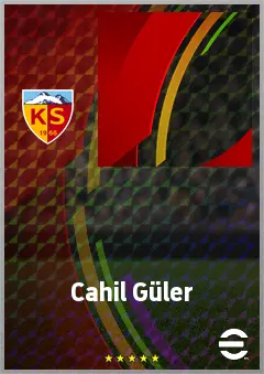 Cahil Güler eFootball 2026 player card, 57 OVR RMF