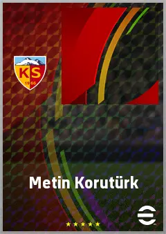 Metin Korutürk eFootball 2026 player card, 55 OVR SS