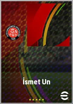 İsmet Un eFootball 2026 player card, 57 OVR RMF