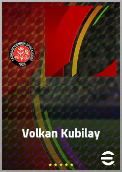 Volkan Kubilay eFootball 2026 player card, 55 OVR SS