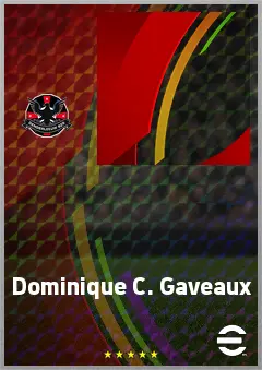 Dominique C. Gaveaux eFootball 2026 player card, 56 OVR CF
