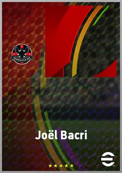Joël Bacri eFootball 2026 player card, 55 OVR GK