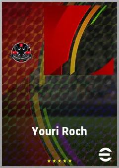 Youri Roch eFootball 2026 player card, 58 OVR CMF
