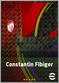 Constantin Fibiger eFootball 2026 player card, 56 OVR RB