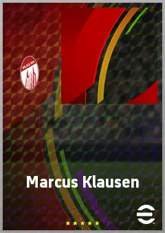Marcus Klausen eFootball 2026 player card, 60 OVR DMF