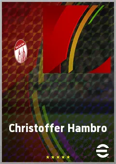 Christoffer Hambro eFootball 2026 player card, 60 OVR DMF