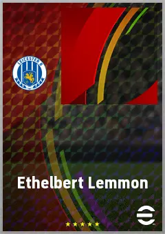 Ethelbert Lemmon eFootball 2026 player card, 57 OVR LMF