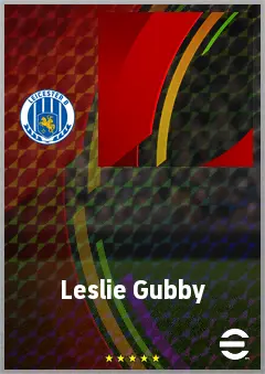 Leslie Gubby eFootball 2026 player card, 55 OVR LWF