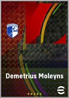 Demetrius Moleyns eFootball 2026 player card, 54 OVR CB
