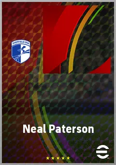 Neal Paterson eFootball 2026 player card, 56 OVR CF