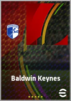 Baldwin Keynes eFootball 2026 player card, 54 OVR GK