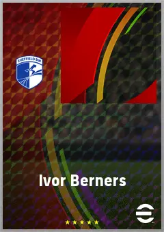 Ivor Berners eFootball 2026 player card, 55 OVR CF
