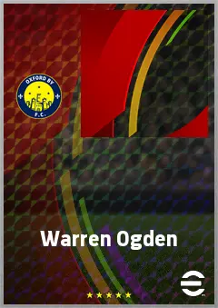 Warren Ogden eFootball 2026 player card, 60 OVR DMF