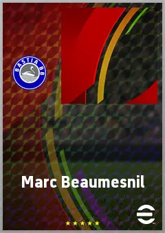 Marc Beaumesnil eFootball 2026 player card, 57 OVR LMF