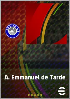 A. Emmanuel de Tarde eFootball 2026 player card, 57 OVR RMF