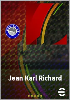Jean Karl Richard eFootball 2026 player card, 55 OVR LWF