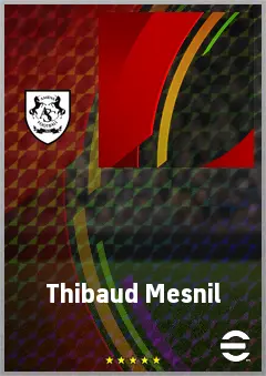 Thibaud Mesnil eFootball 2026 player card, 55 OVR CF