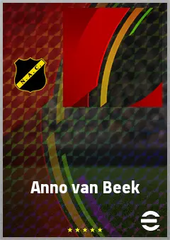 Anno van Beek eFootball 2026 player card, 56 OVR RB